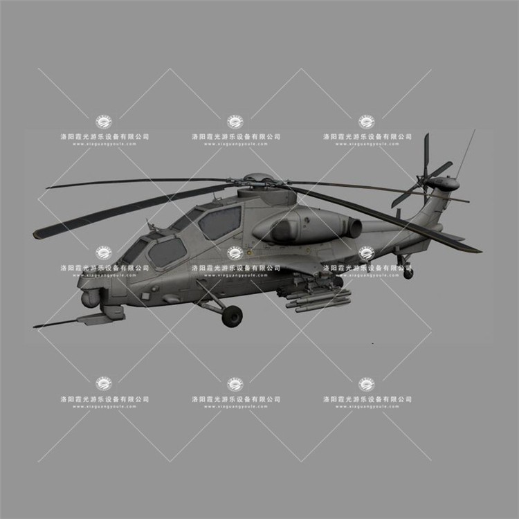 望江武装直升机3D模型